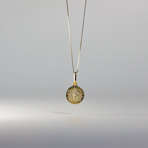Gold St. Christopher Religious Pendant Model-268 - Charlie & Co. Jewelry