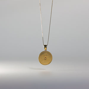Gold Virgin Mary 15 Anos Pendant Model-1895 - Charlie & Co. Jewelry