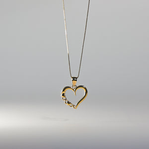Gold Dainty Heart Pendant Model-1790 - Charlie & Co. Jewelry