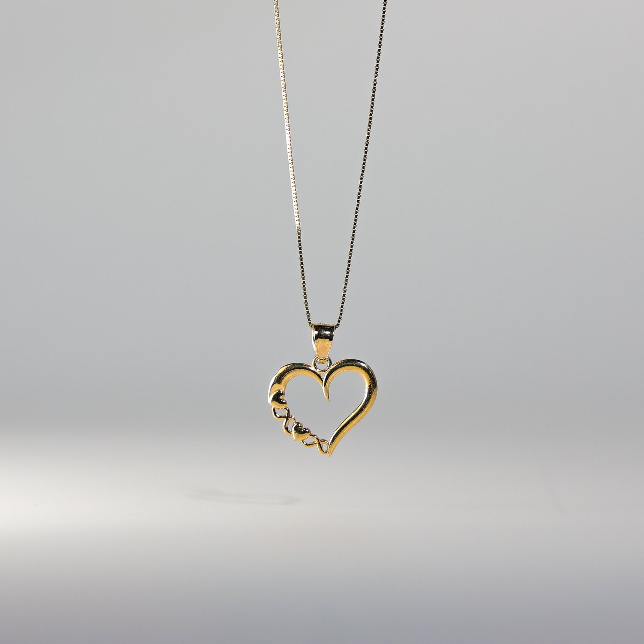 Gold Dainty Heart Pendant Model-1790 - Charlie & Co. Jewelry