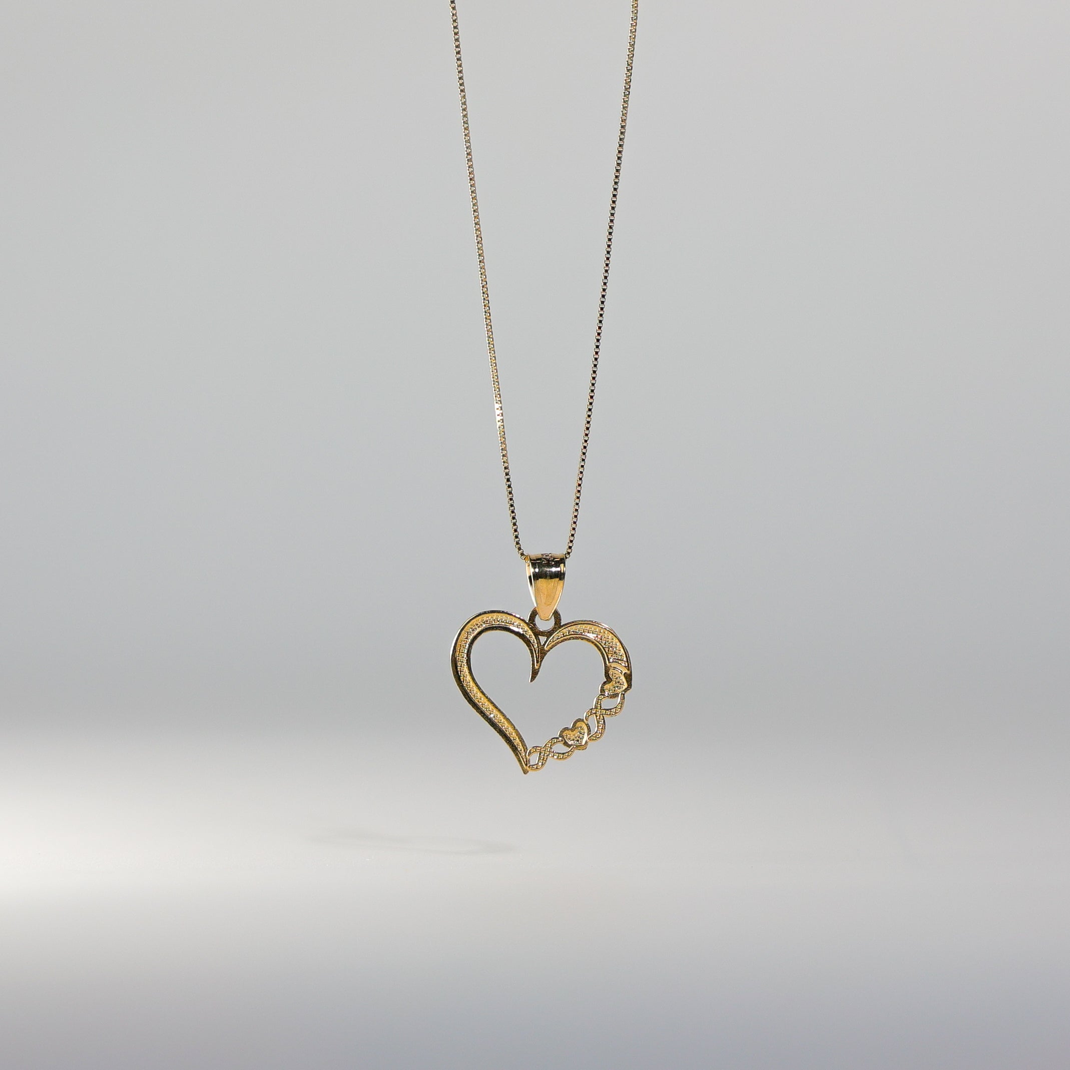 Gold Dainty Heart Pendant Model-1790 - Charlie & Co. Jewelry