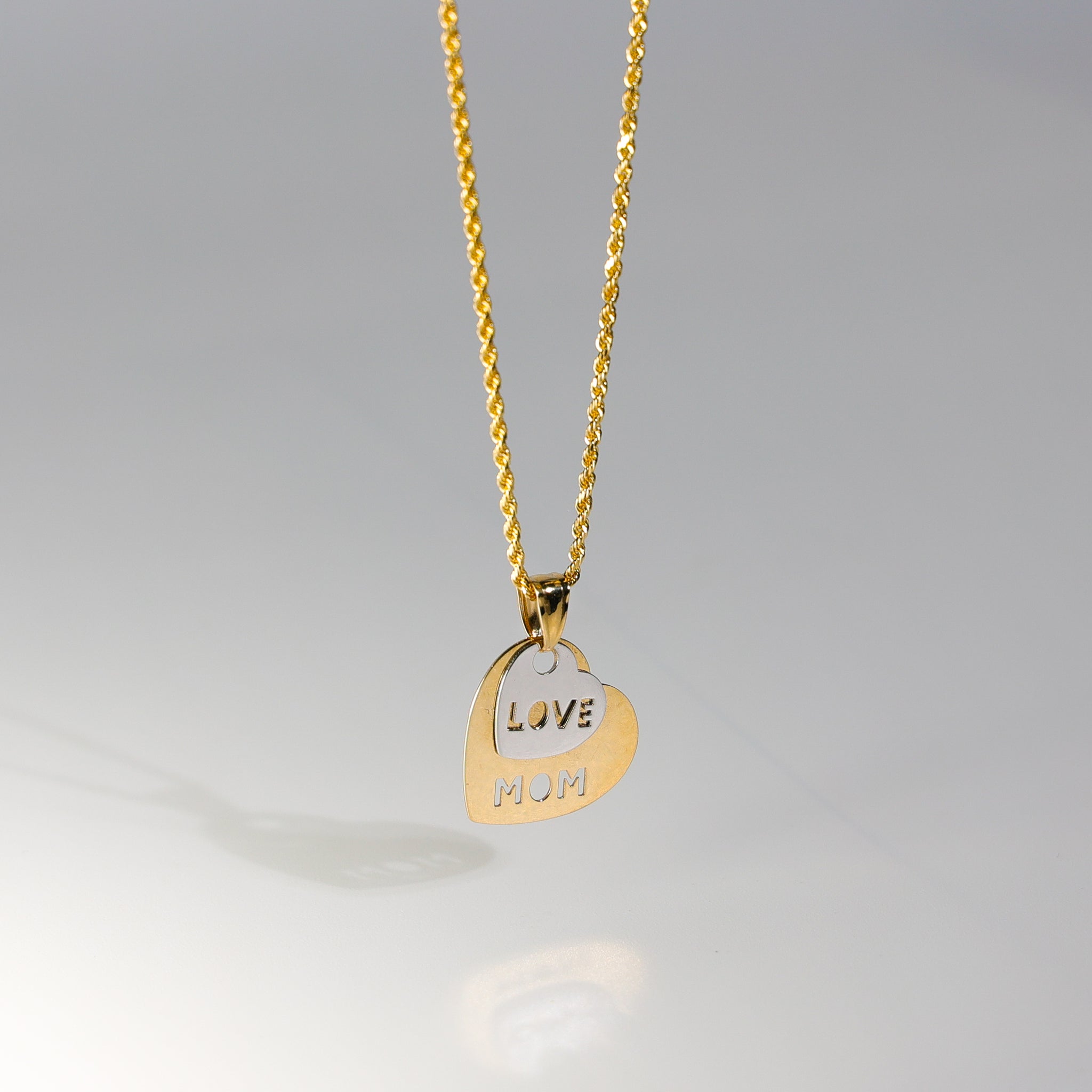 Gold Medal Love Mom Hearts Model-2391 - Charlie & Co. Jewelry