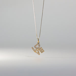 Gold Love Pendant - Charlie & Co. Jewelry