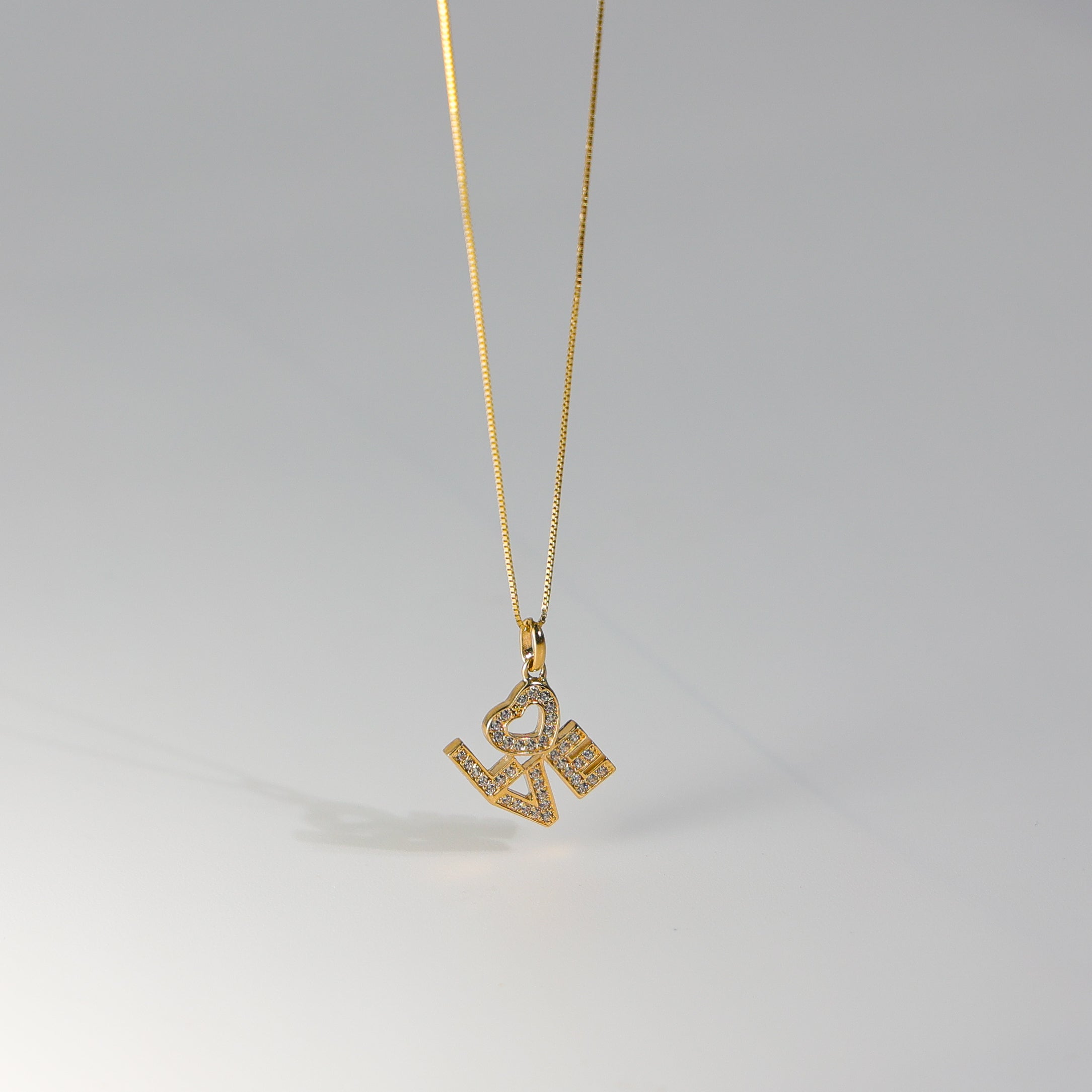 Gold Love Pendant - Charlie & Co. Jewelry