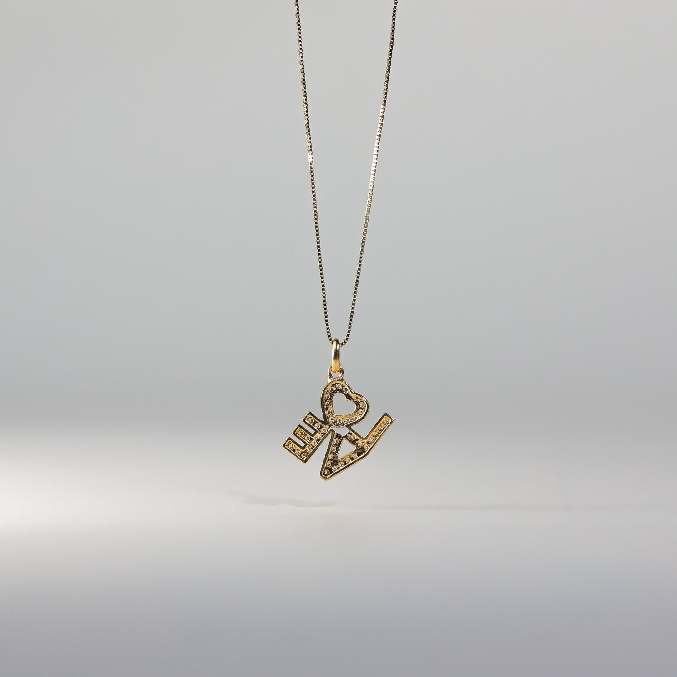 Gold Love Pendant - Charlie & Co. Jewelry