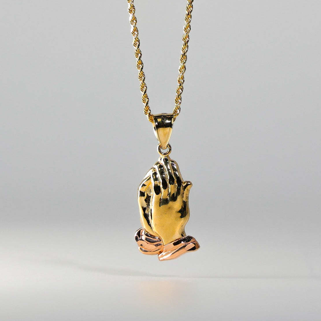 Praying Hands Religious Pendant Model-95 - Charlie & Co. Jewelry