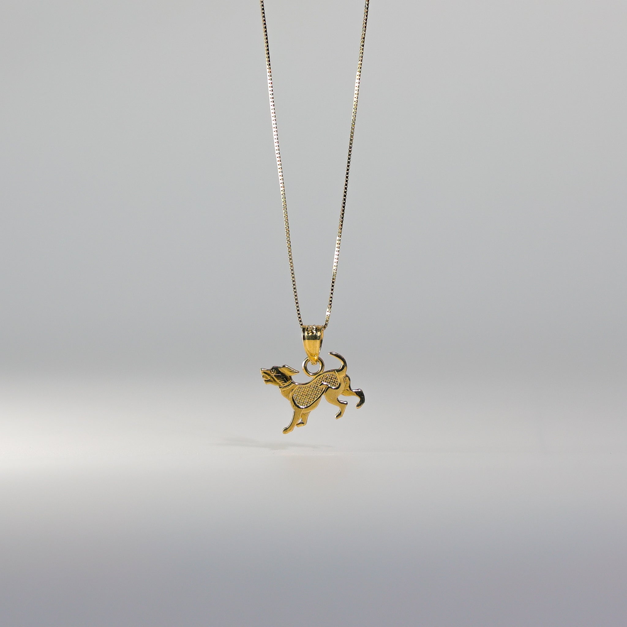 Gold Puppy Pendant Model-1658 - Charlie & Co. Jewelry