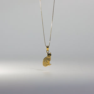 Gold Cat Pendant Model-1659 - Charlie & Co. Jewelry