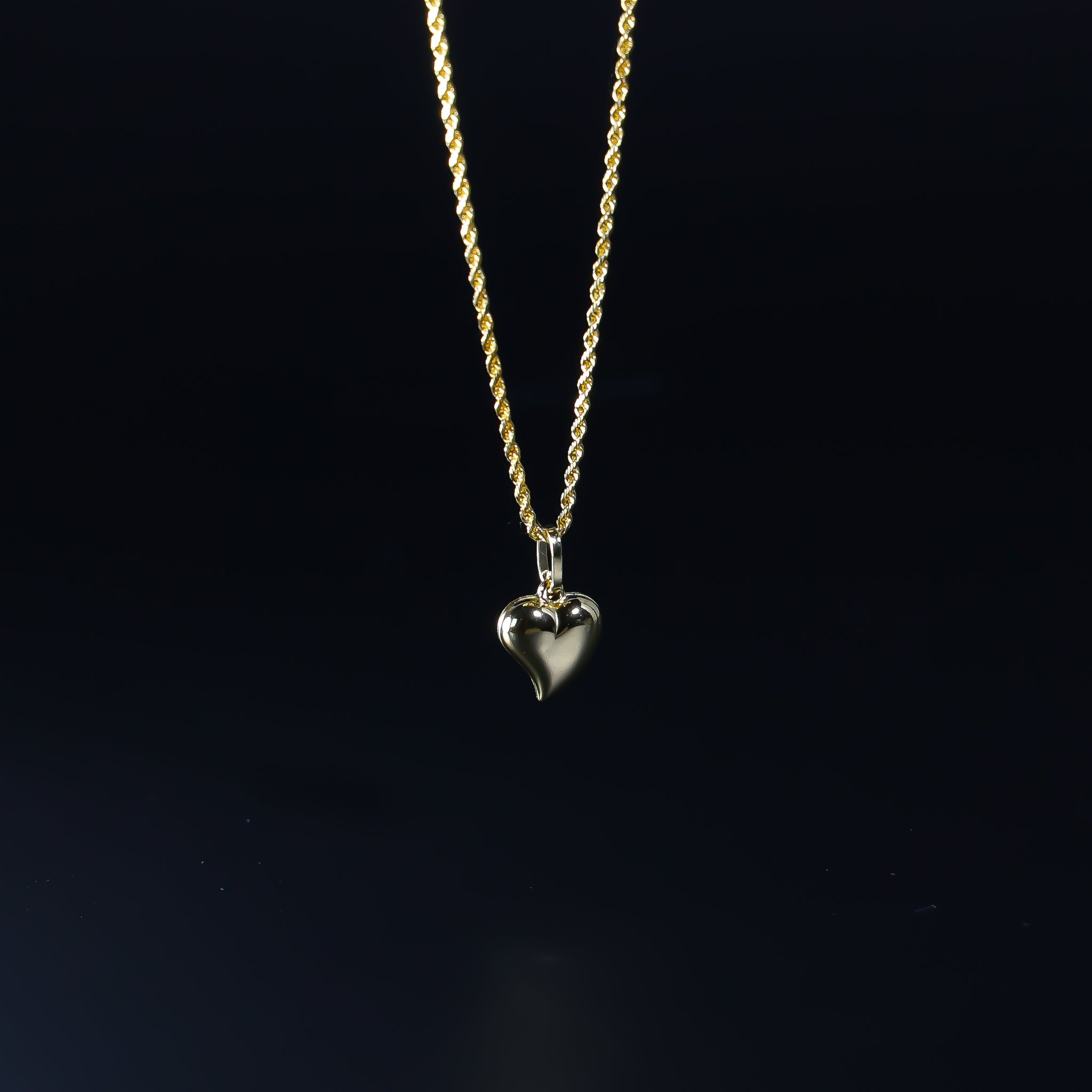 Gold Small Heart Locket Pendant Model-449 - Charlie & Co. Jewelry