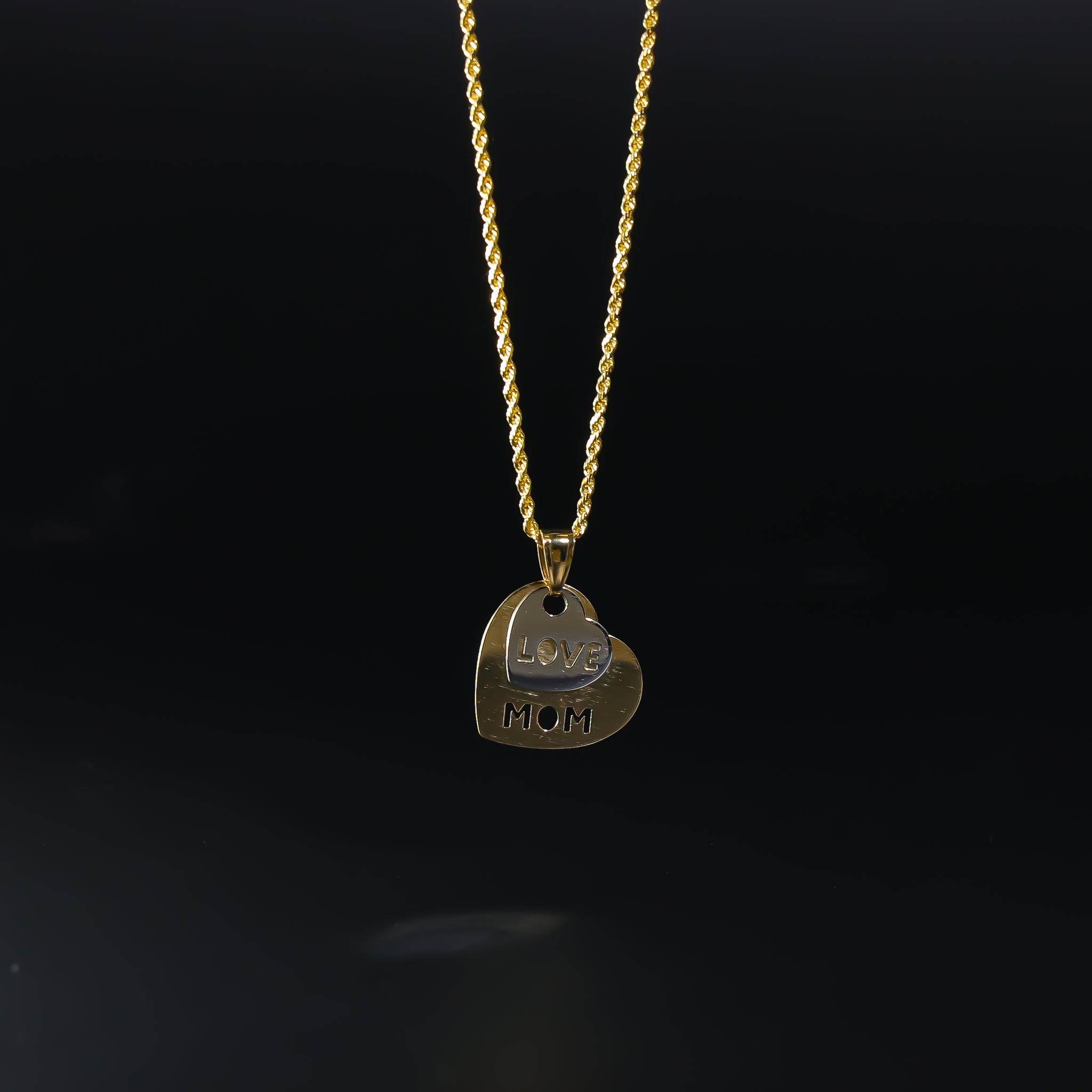 Gold Medal Love Mom Hearts Model-2391 - Charlie & Co. Jewelry