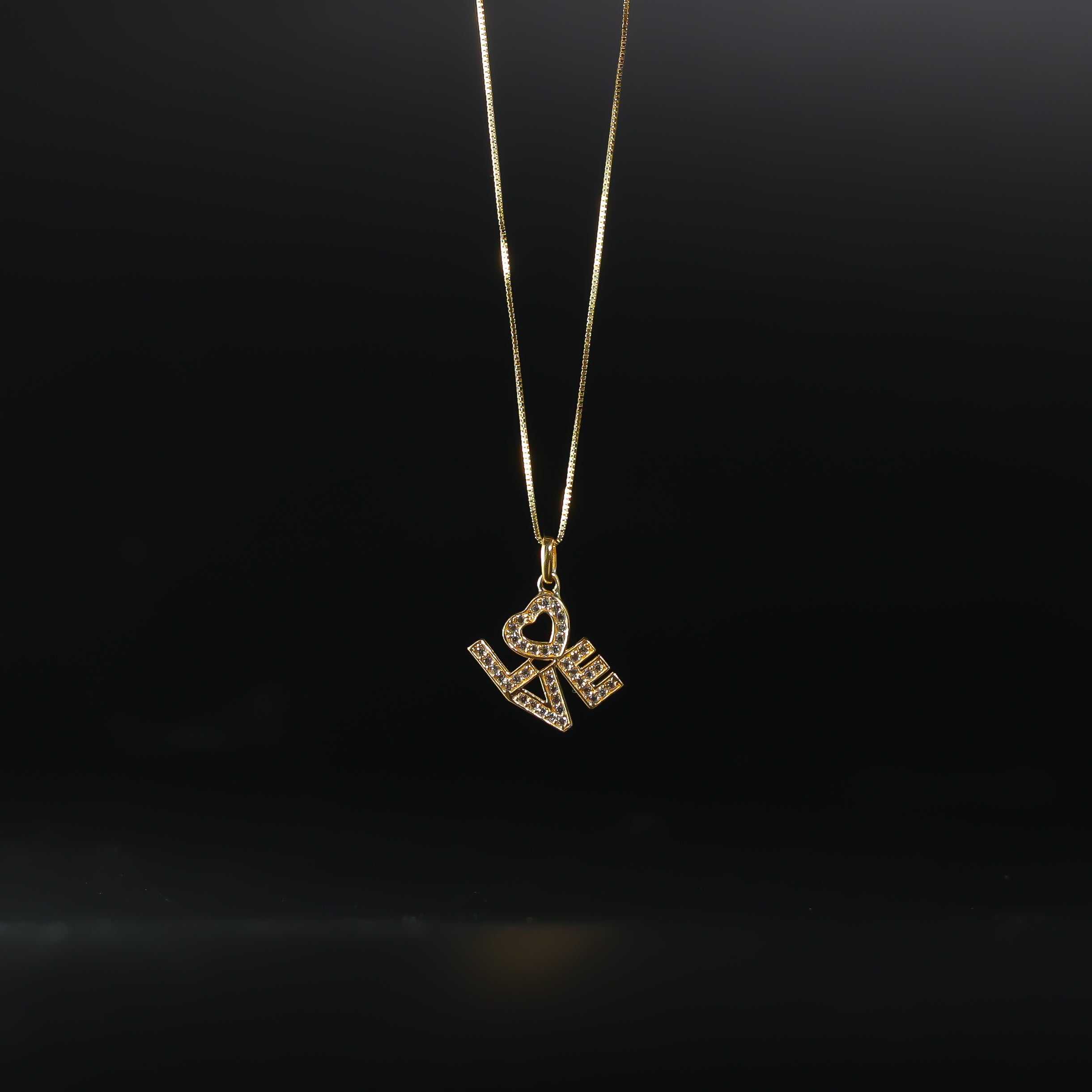 Gold Love Pendant - Charlie & Co. Jewelry