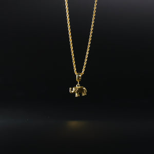 Gold Elephant Pendant Model-PT2448 - Charlie & Co. Jewelry