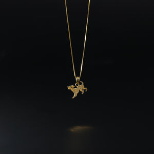 Gold Puppy Pendant Model-1658 - Charlie & Co. Jewelry