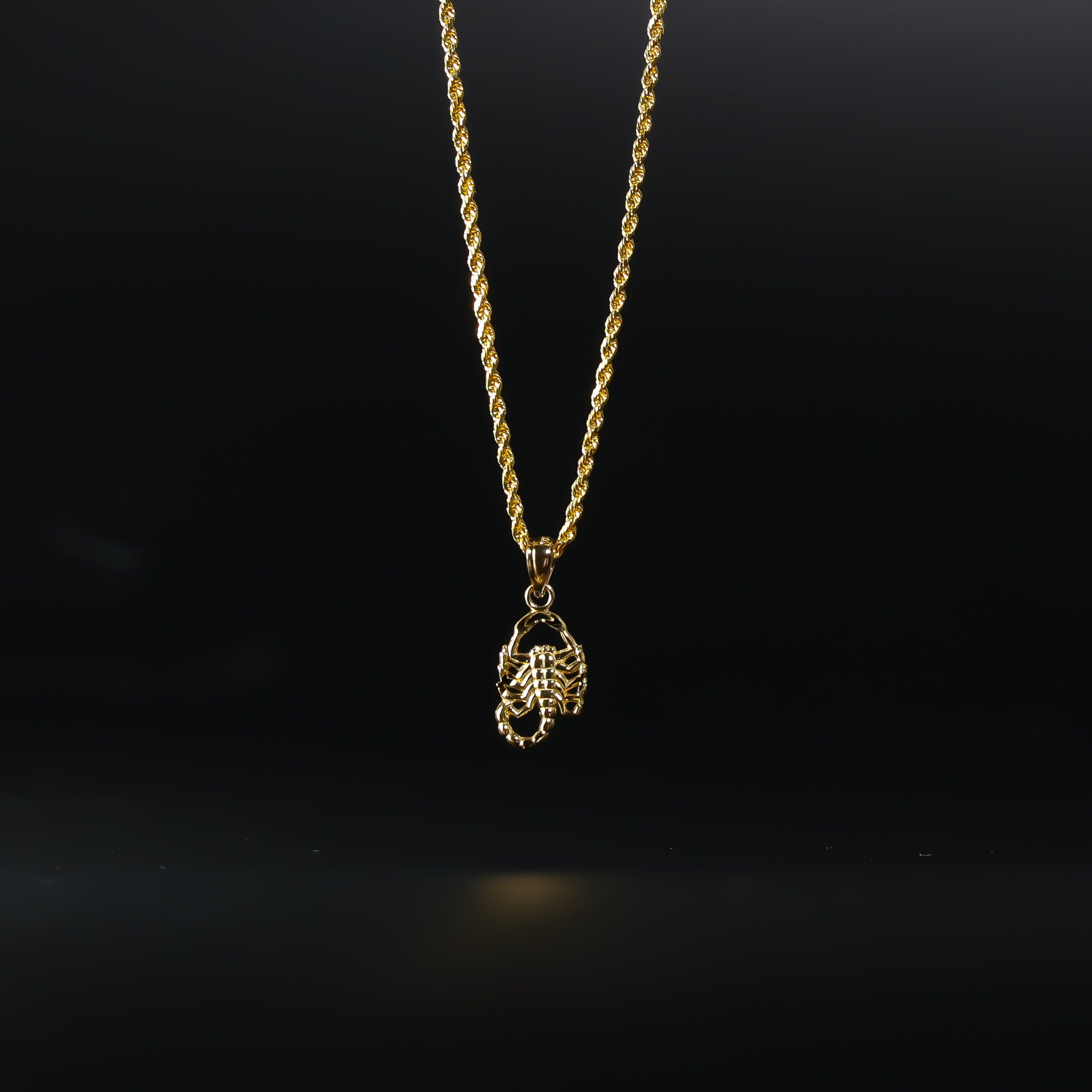 Gold Scorpion Pendant Model-1587 - Charlie & Co. Jewelry