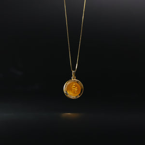 Gold Our Guardian Angel Medal Pendant Model-1248 - Charlie & Co. Jewelry