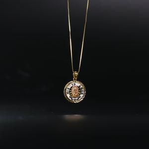 Gold Virgin Mary 15 Anos Pendant Model-1895 - Charlie & Co. Jewelry