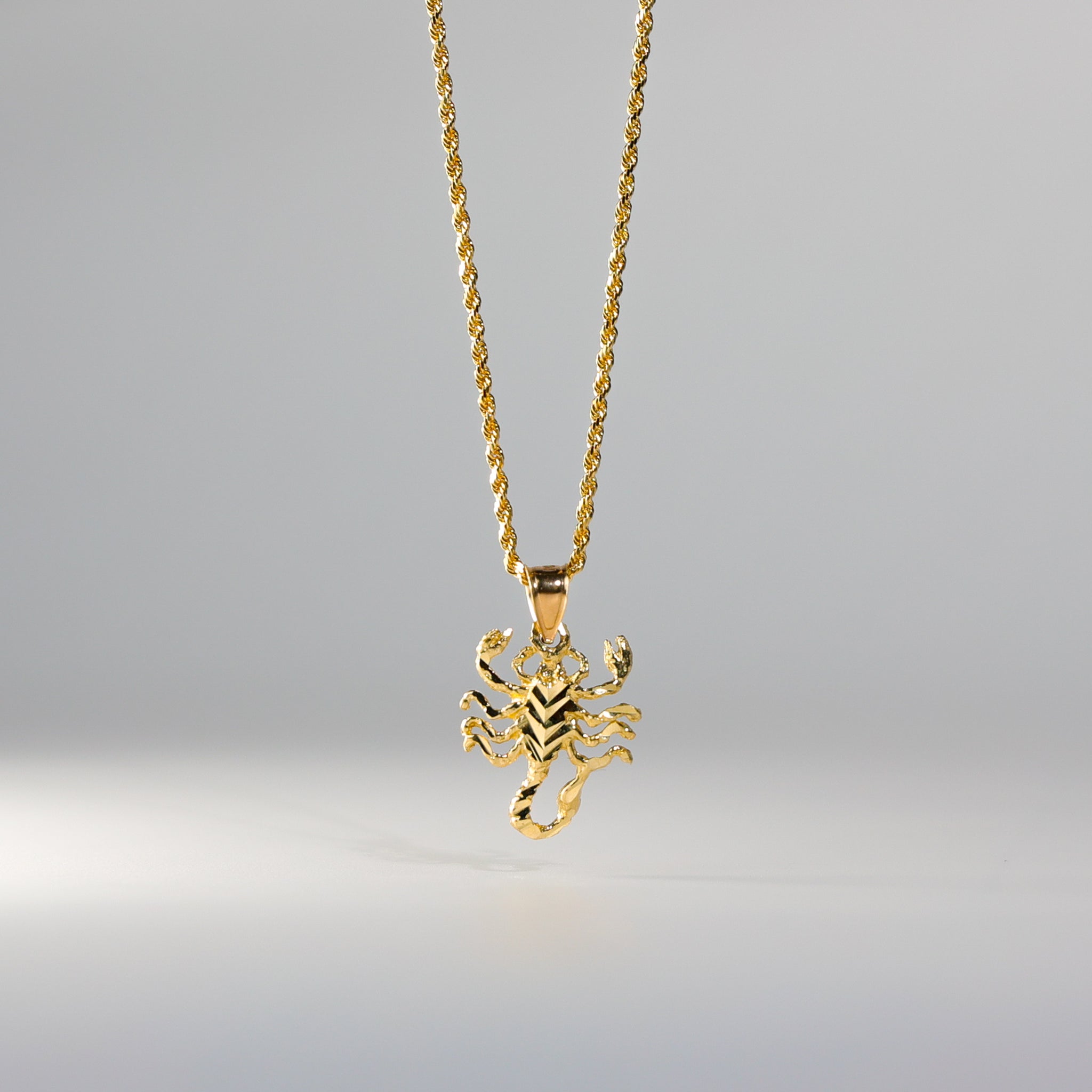 Scorpio Necklace Charm Gold Design Letters - Alexandalexa