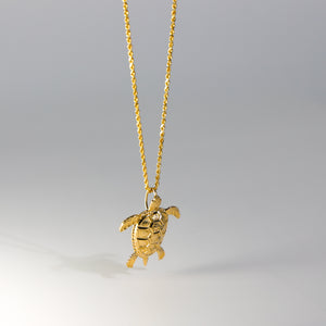 Gold Turtle Pendant Model-1683 - Charlie & Co. Jewelry