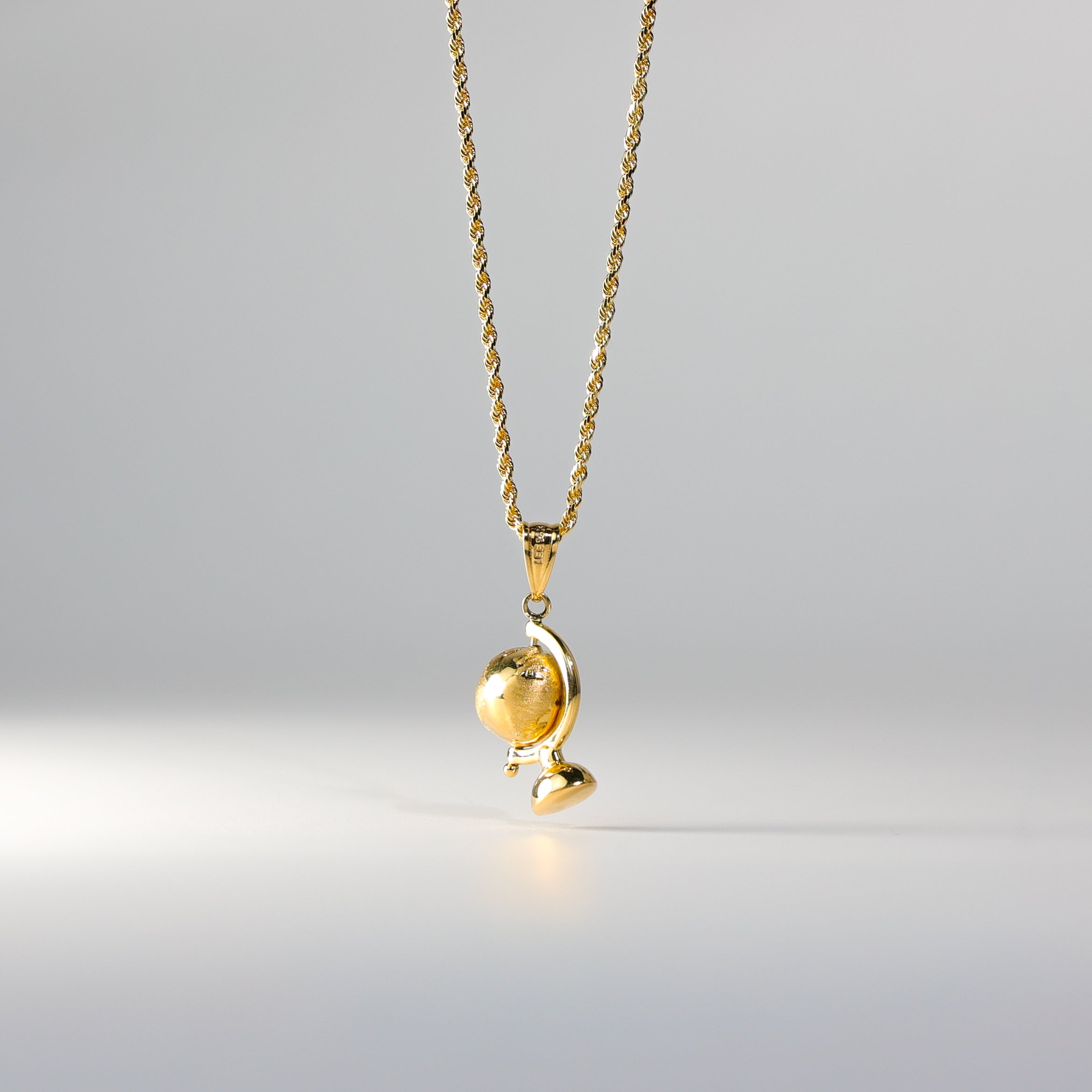 Gold Globe Pendant Model-469 - Charlie & Co. Jewelry
