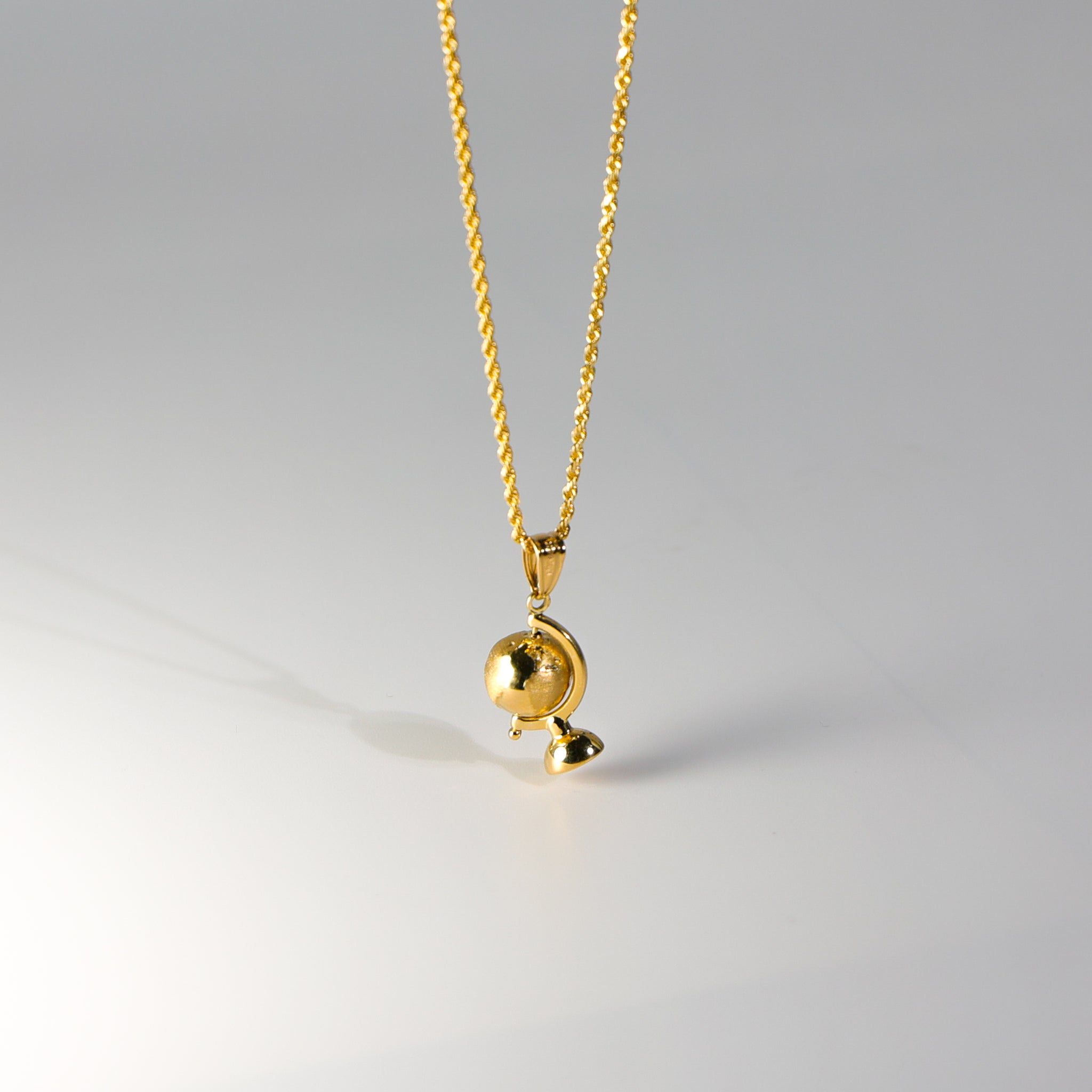 Gold Globe Pendant Model-469 - Charlie & Co. Jewelry