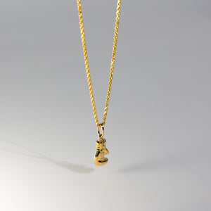 Gold Boxing Glove Pendant Model-480 - Charlie & Co. Jewelry