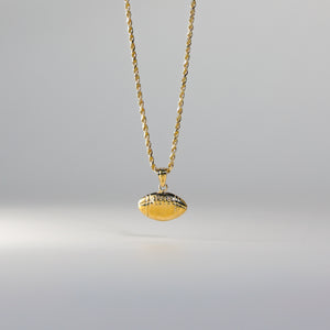 Gold Football Pendant Model-2336 - Charlie & Co. Jewelry