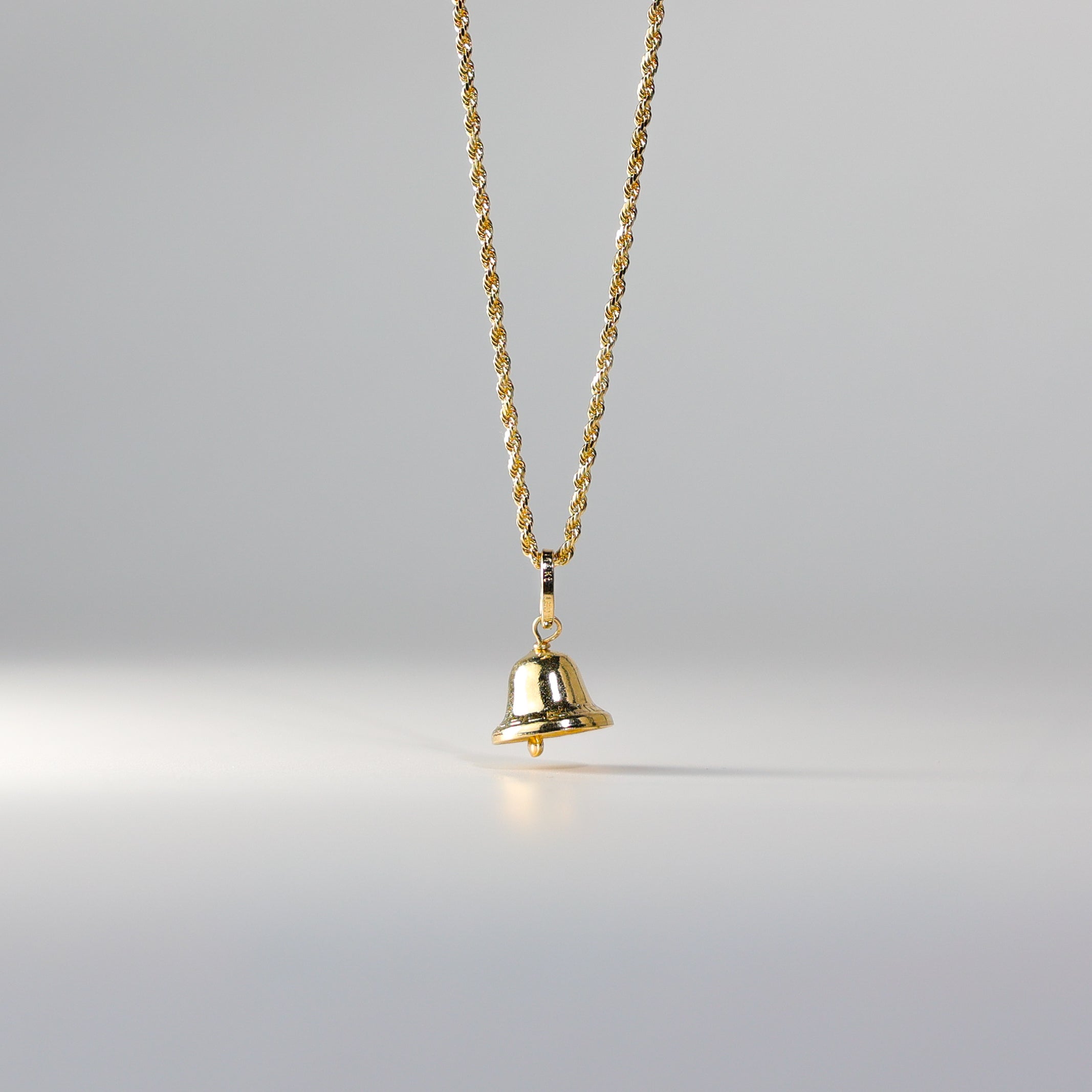 Gold Bell Pendant Model-1713 - Charlie & Co. Jewelry