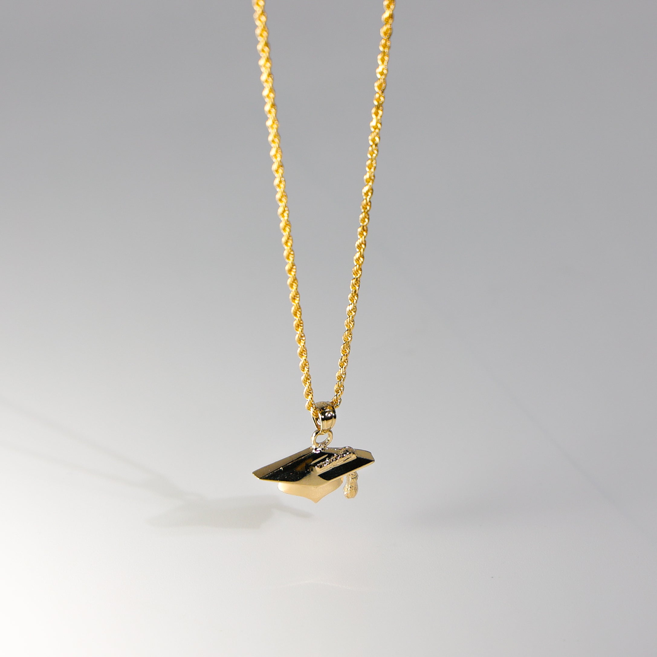 Gold Graduation Hat Pendant Model-1801 - Charlie & Co. Jewelry