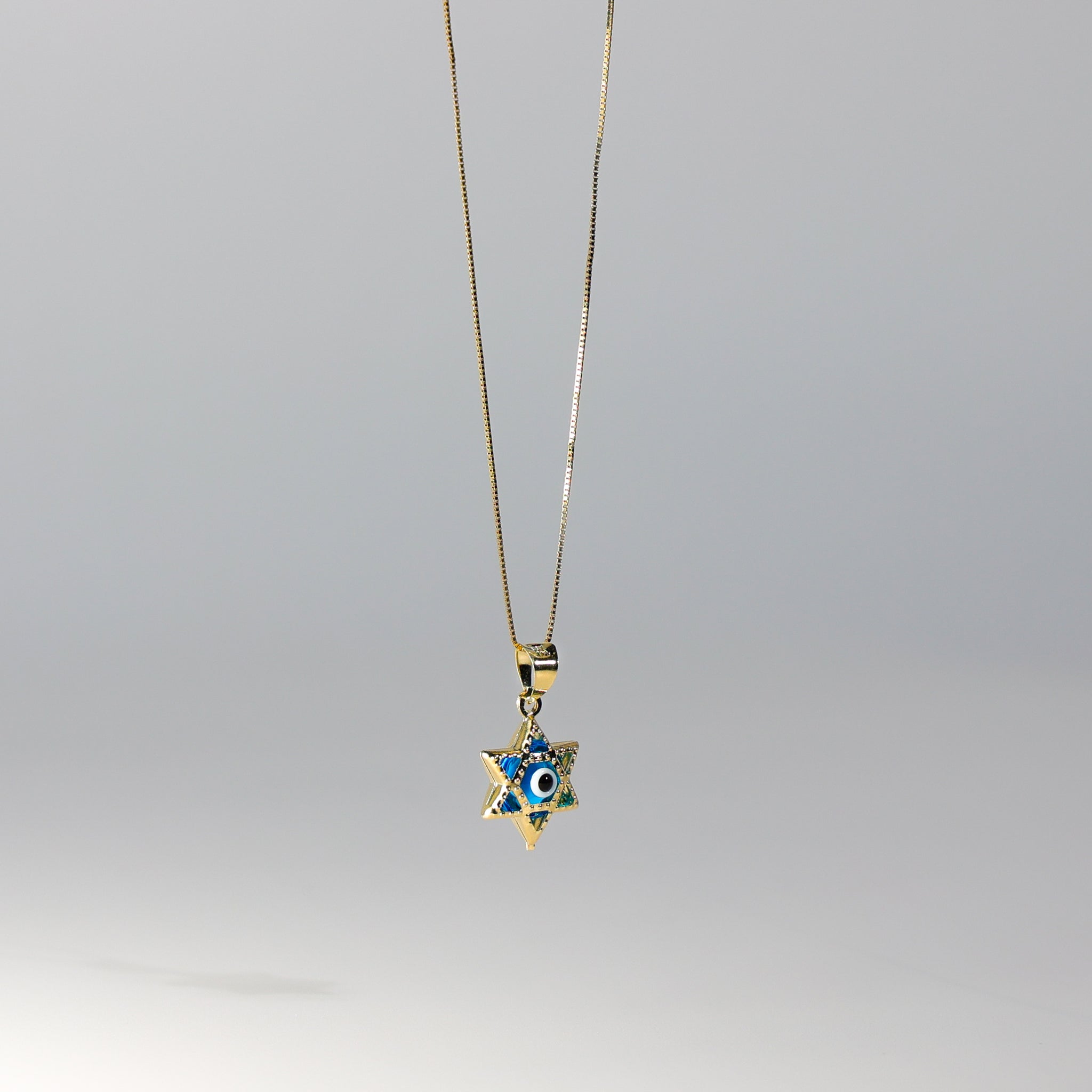 Gold Evil Eye Star Pendant Model-1719 - Charlie & Co. Jewelry