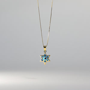 Gold Evil Eye Star Pendant Model-1719 - Charlie & Co. Jewelry