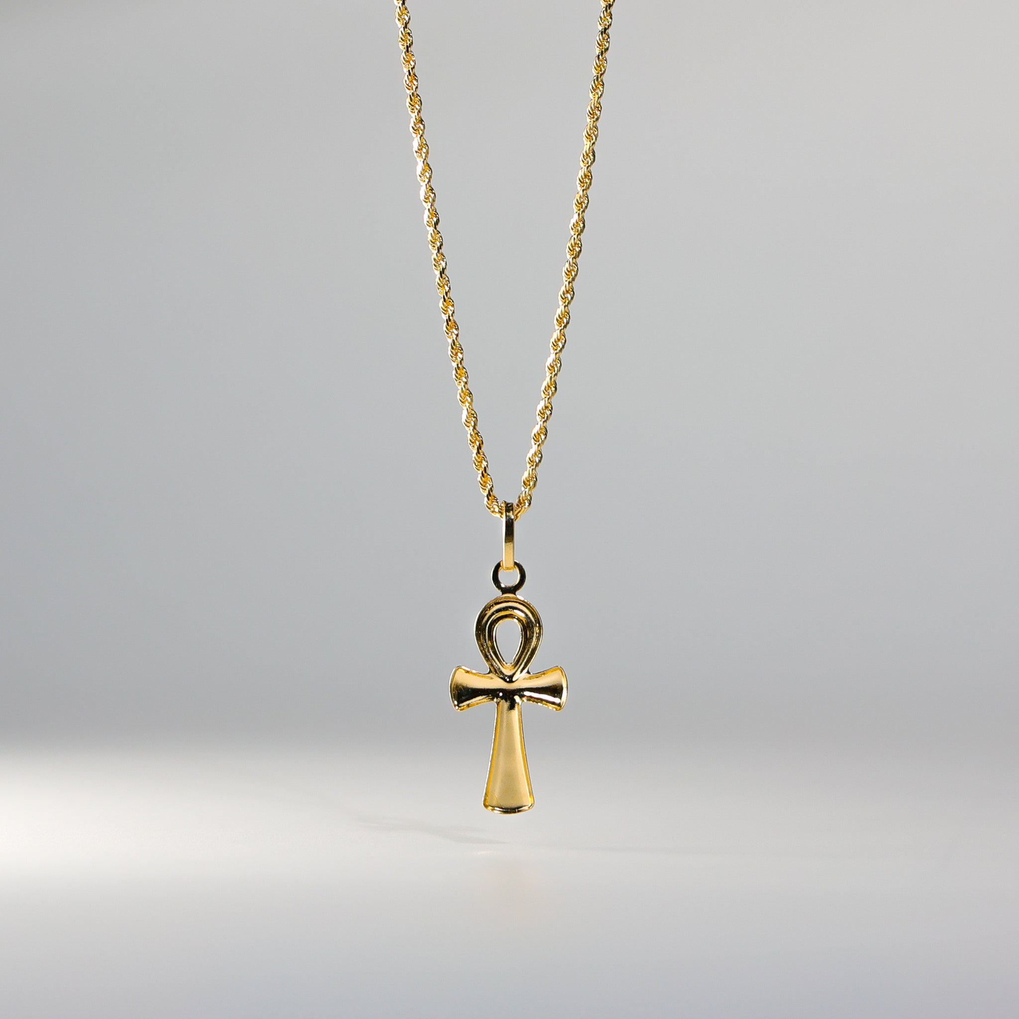Gold Ankh Cross Religious Pendant Model-137 - Charlie & Co. Jewelry
