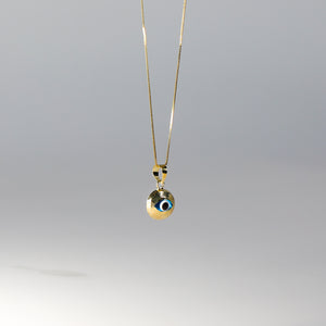 Fluted With Eye - Hamsa Pendant - Charlie & Co. Jewelry