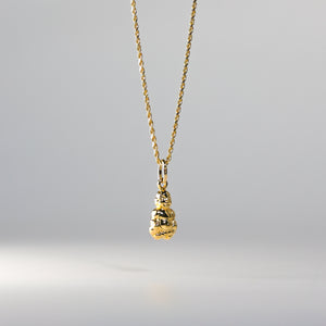 Gold Buddha Pendant Model-460 - Charlie & Co. Jewelry