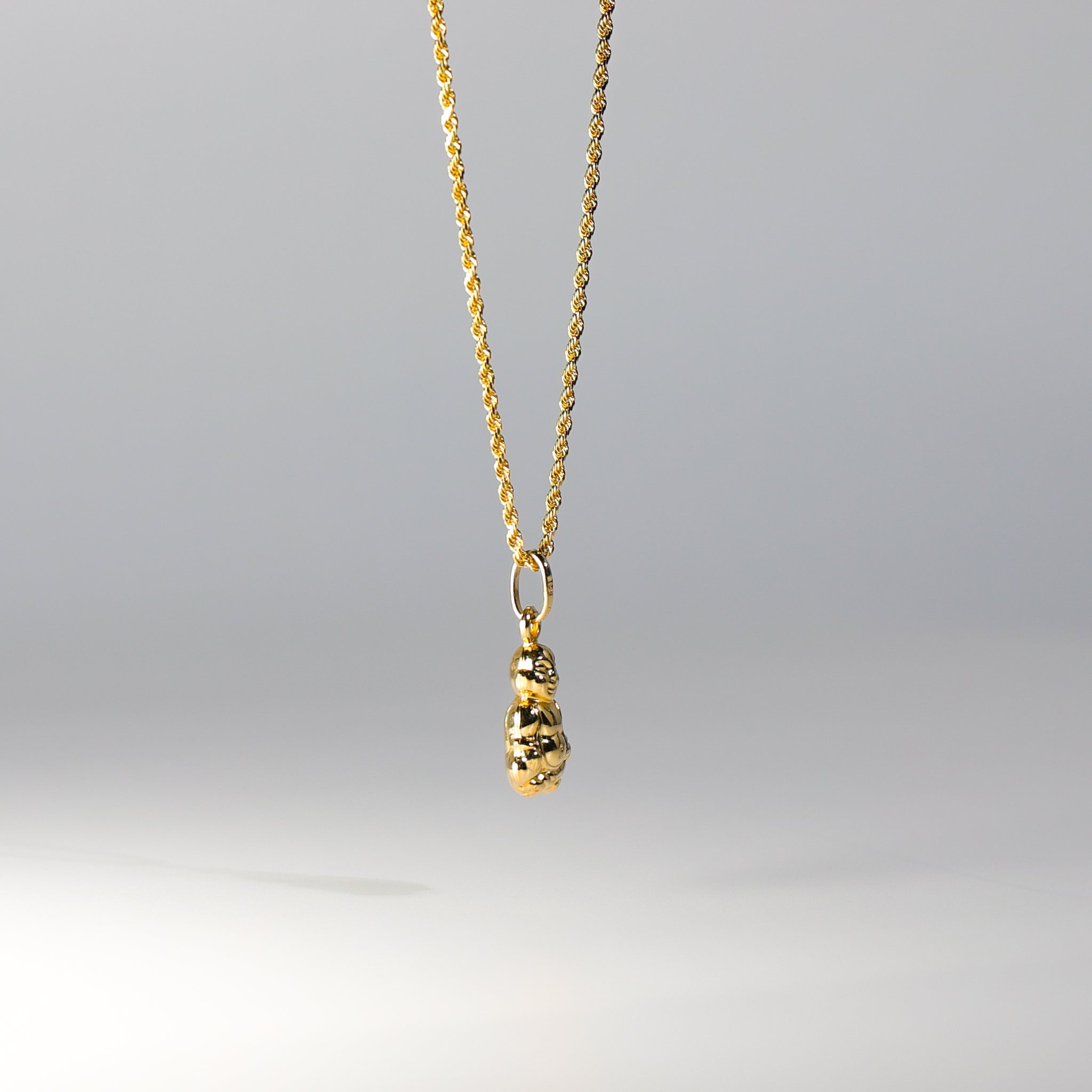 Gold Buddha Pendant Model-460 - Charlie & Co. Jewelry