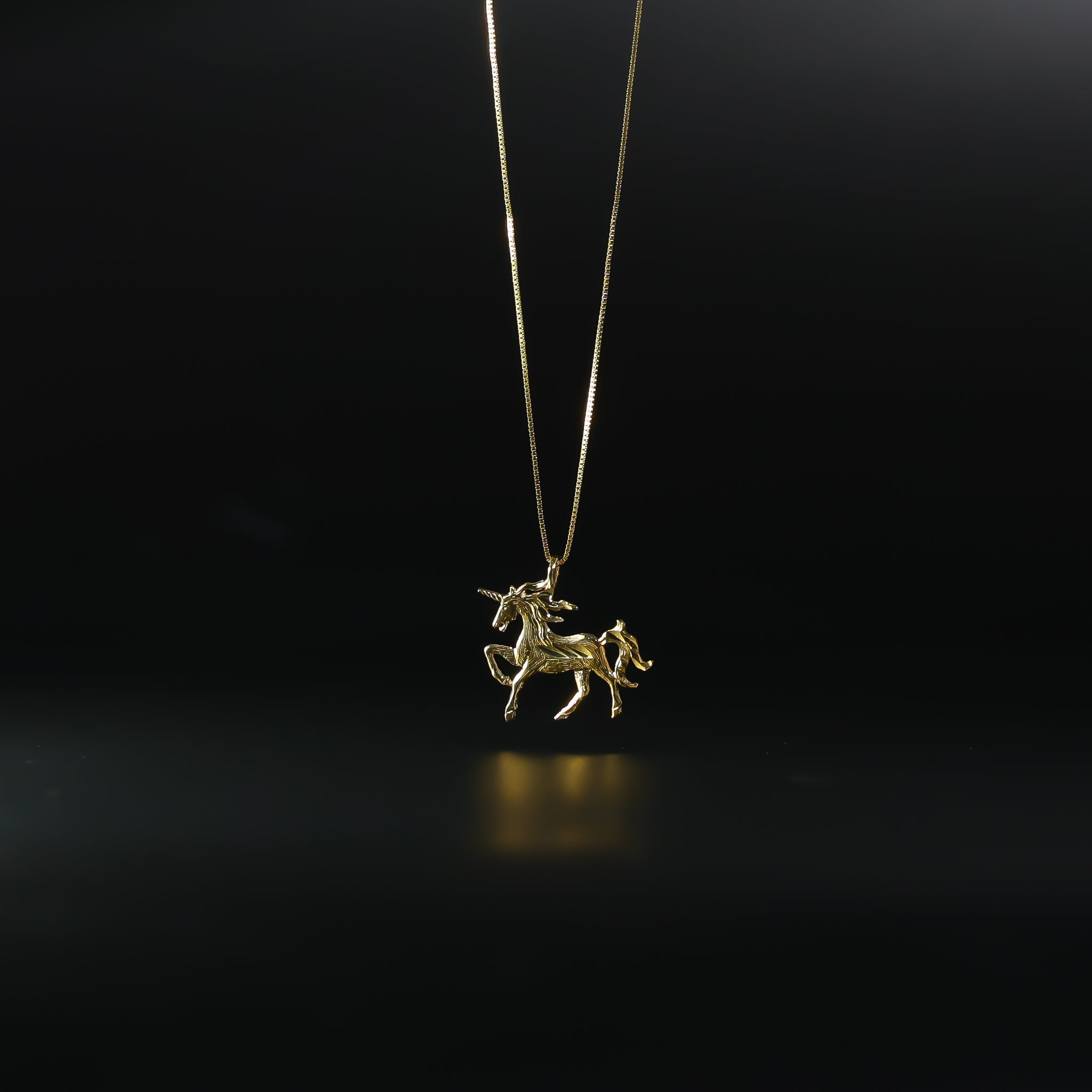 Gold Dainty Unicorn Pendant Model-1650 - Charlie & Co. Jewelry