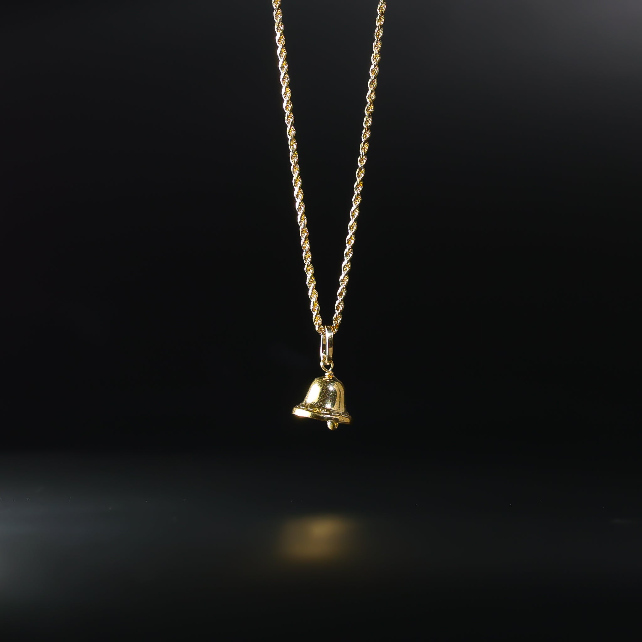 Gold Bell Pendant Model-1713 - Charlie & Co. Jewelry