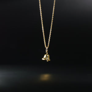 Gold Bell Pendant Model-1713 - Charlie & Co. Jewelry