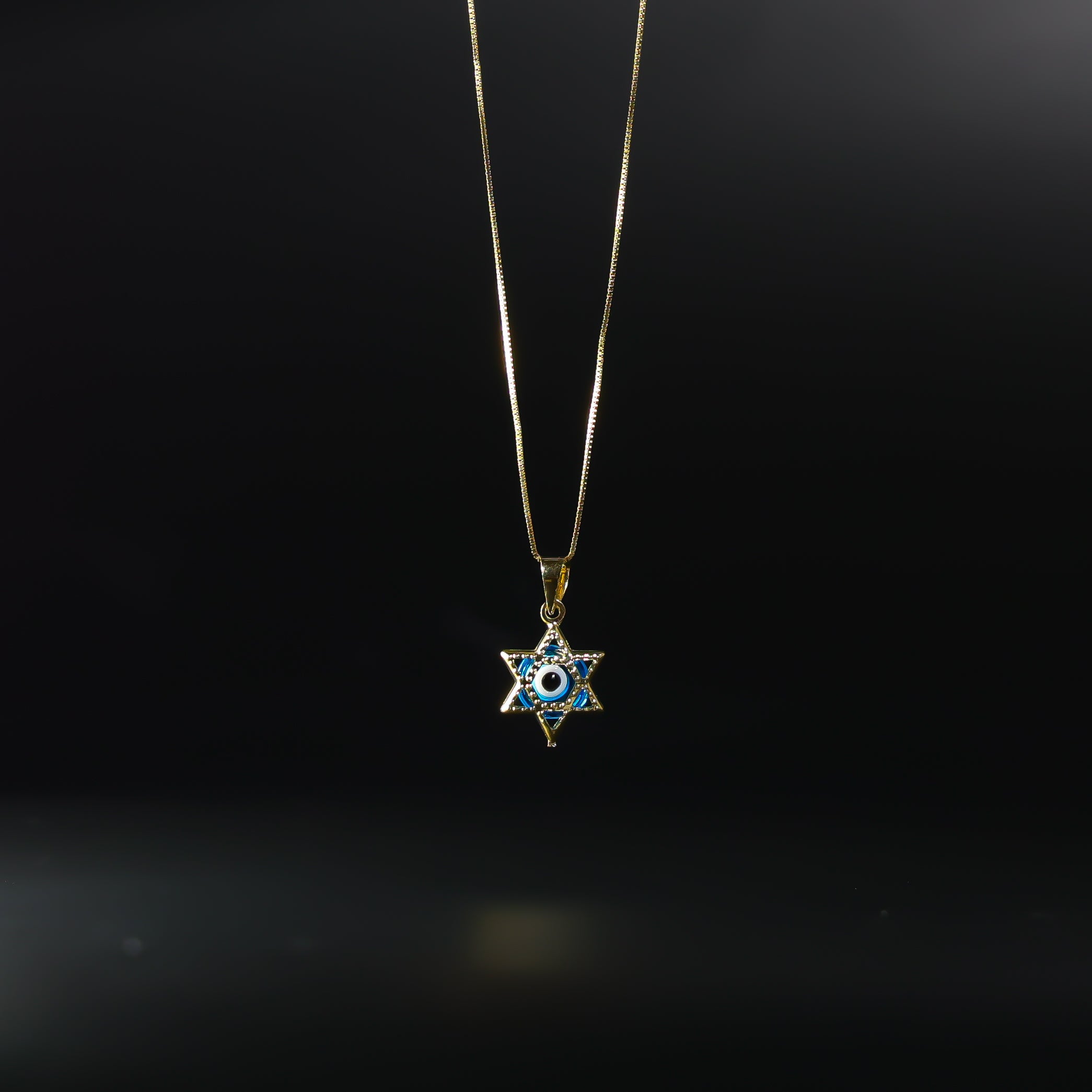 Gold Evil Eye Star Pendant Model-1719 - Charlie & Co. Jewelry