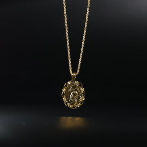 Gold Baptism Communion Pendant Model-1444 - Charlie & Co. Jewelry