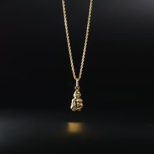 Gold Buddha Pendant Model-460 - Charlie & Co. Jewelry