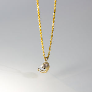 Dainty Gold Football Helmet Model-PT1978 - Charlie & Co. Jewelry