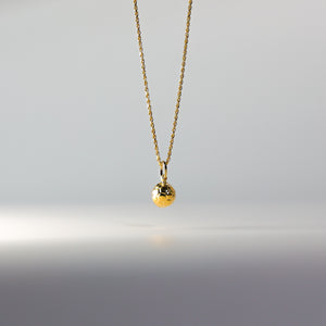 Gold Soccer Ball Pendant Model-PT0502 - Charlie & Co. Jewelry
