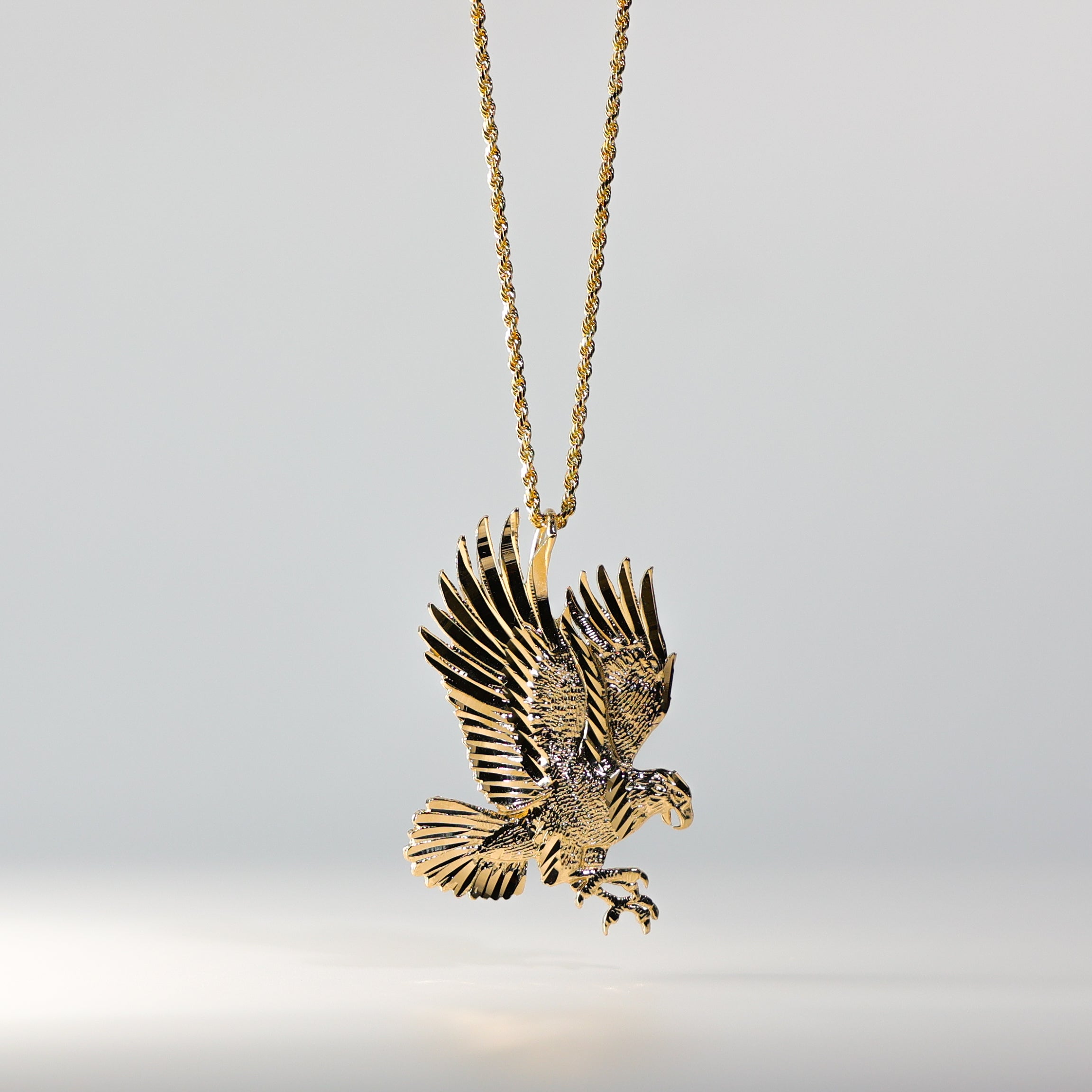 Gold eagle hot sale pendant necklace