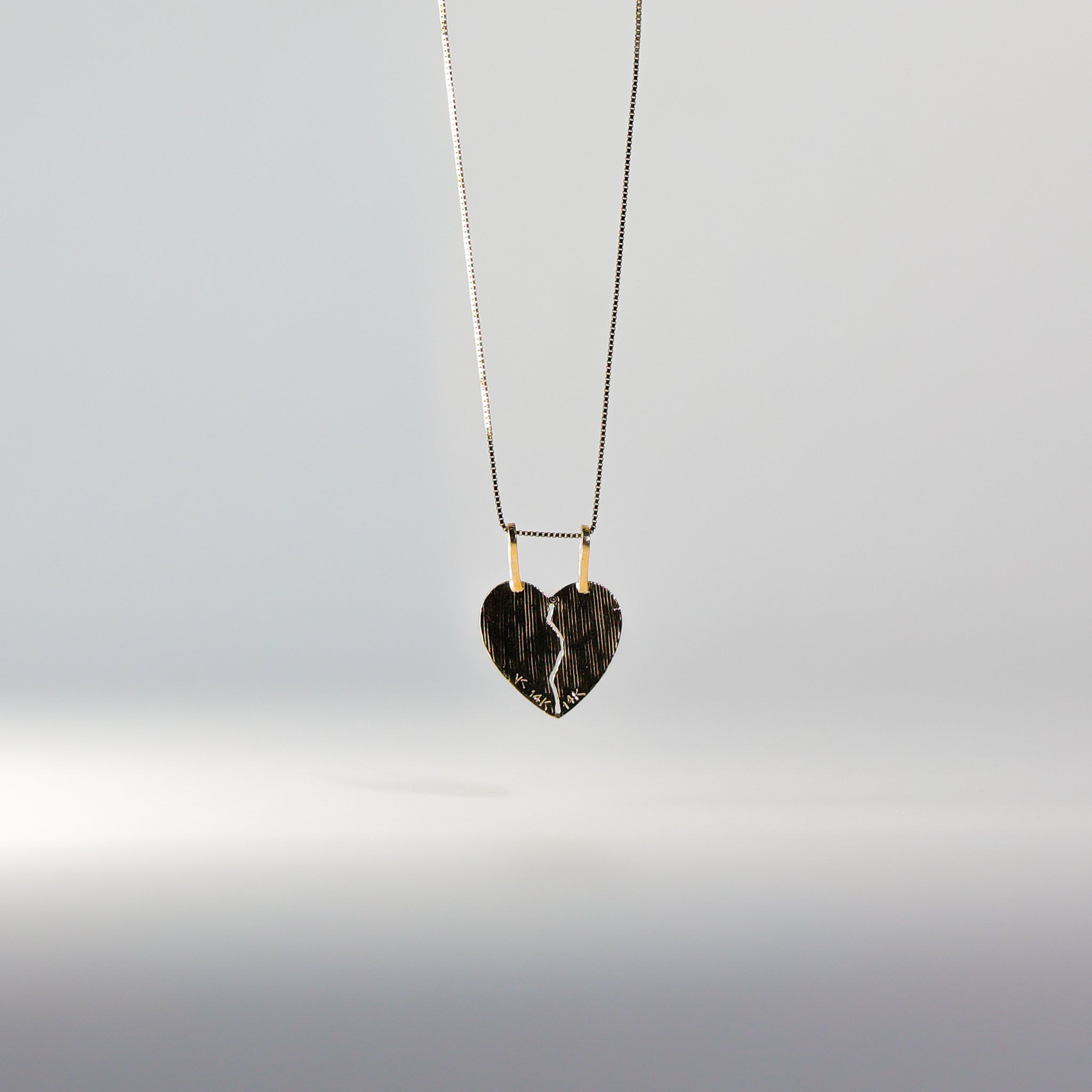 Gold Breakable Heart "I Love You" Couple Pendant Model-PT1823 - Charlie & Co. Jewelry