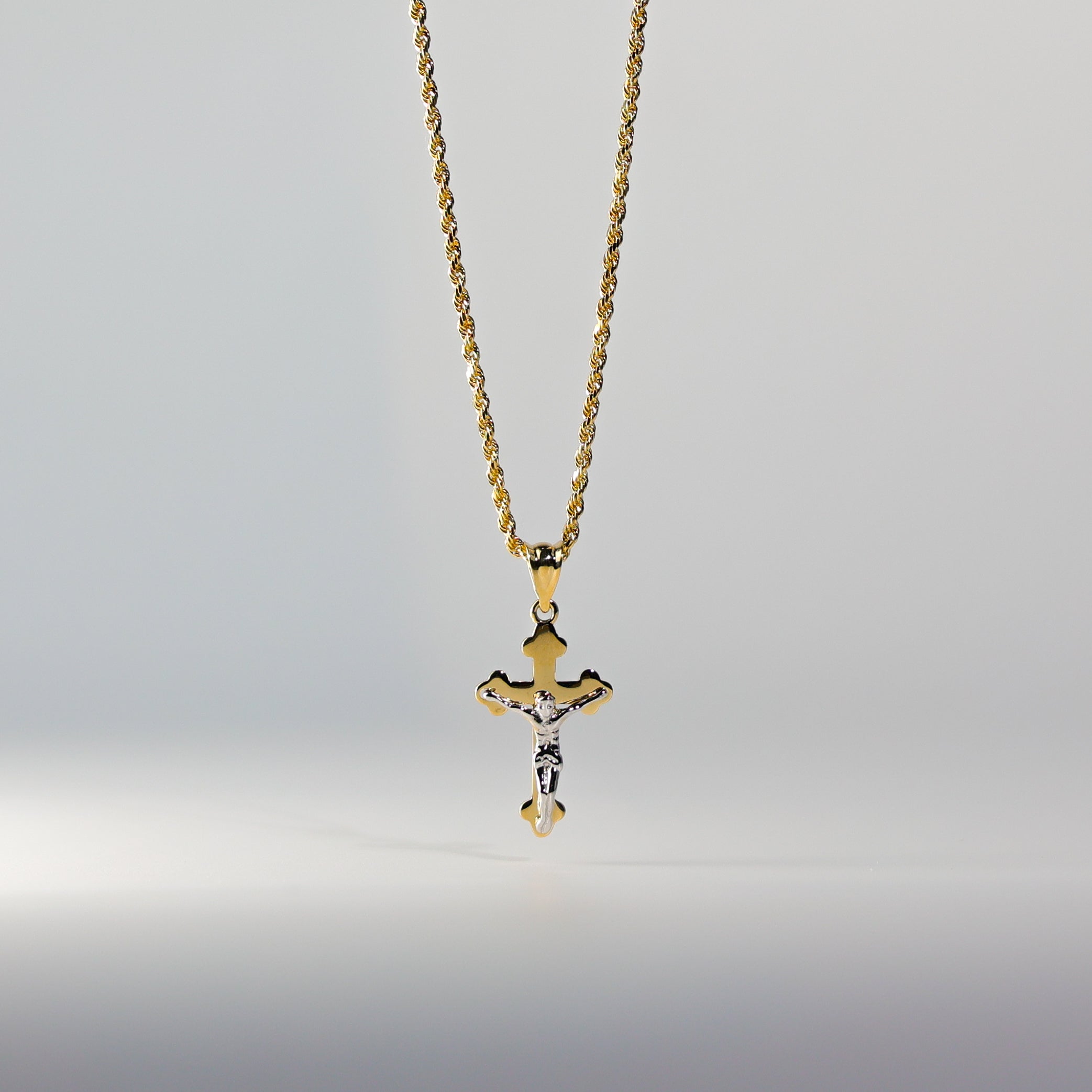 Gold Jesus Crucifix Cross Pendant Model-2531 - Charlie & Co. Jewelry