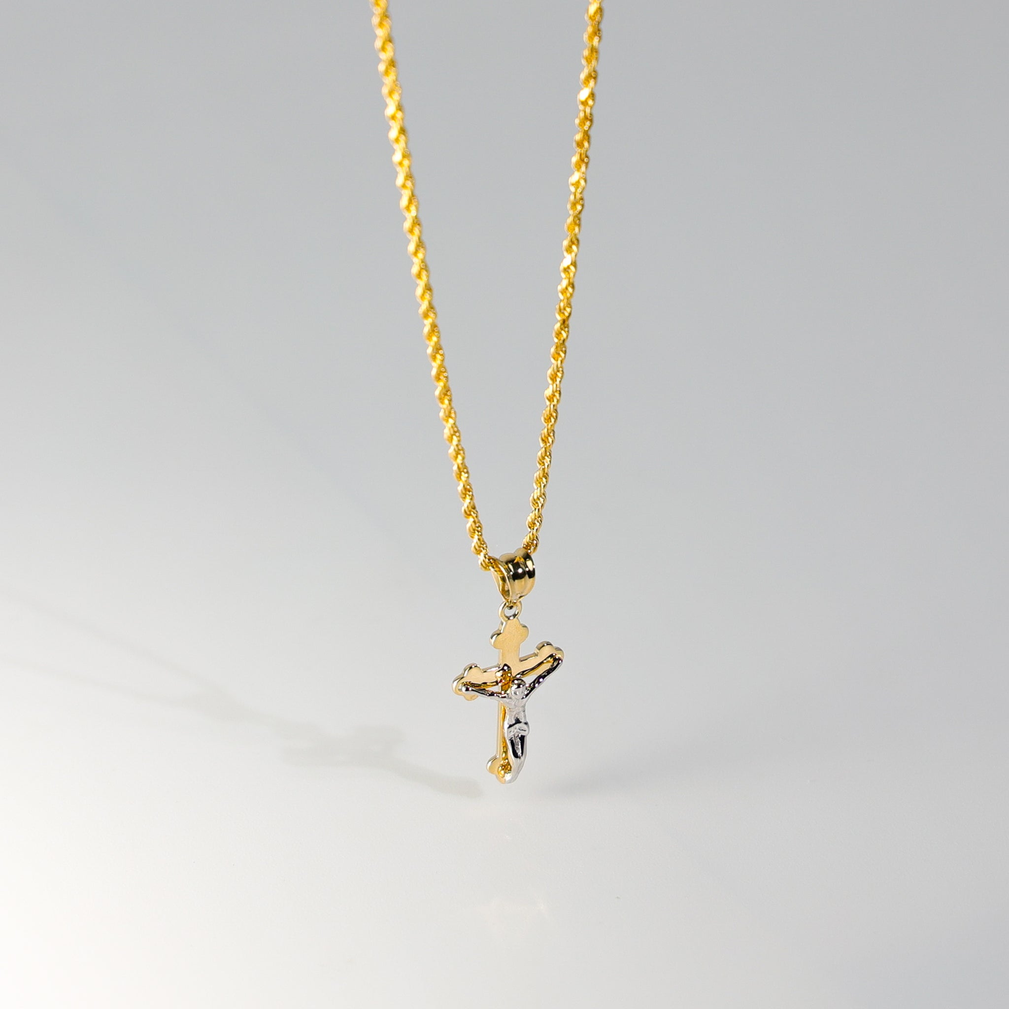 Gold Jesus Crucifix Cross Pendant Model-2531 - Charlie & Co. Jewelry