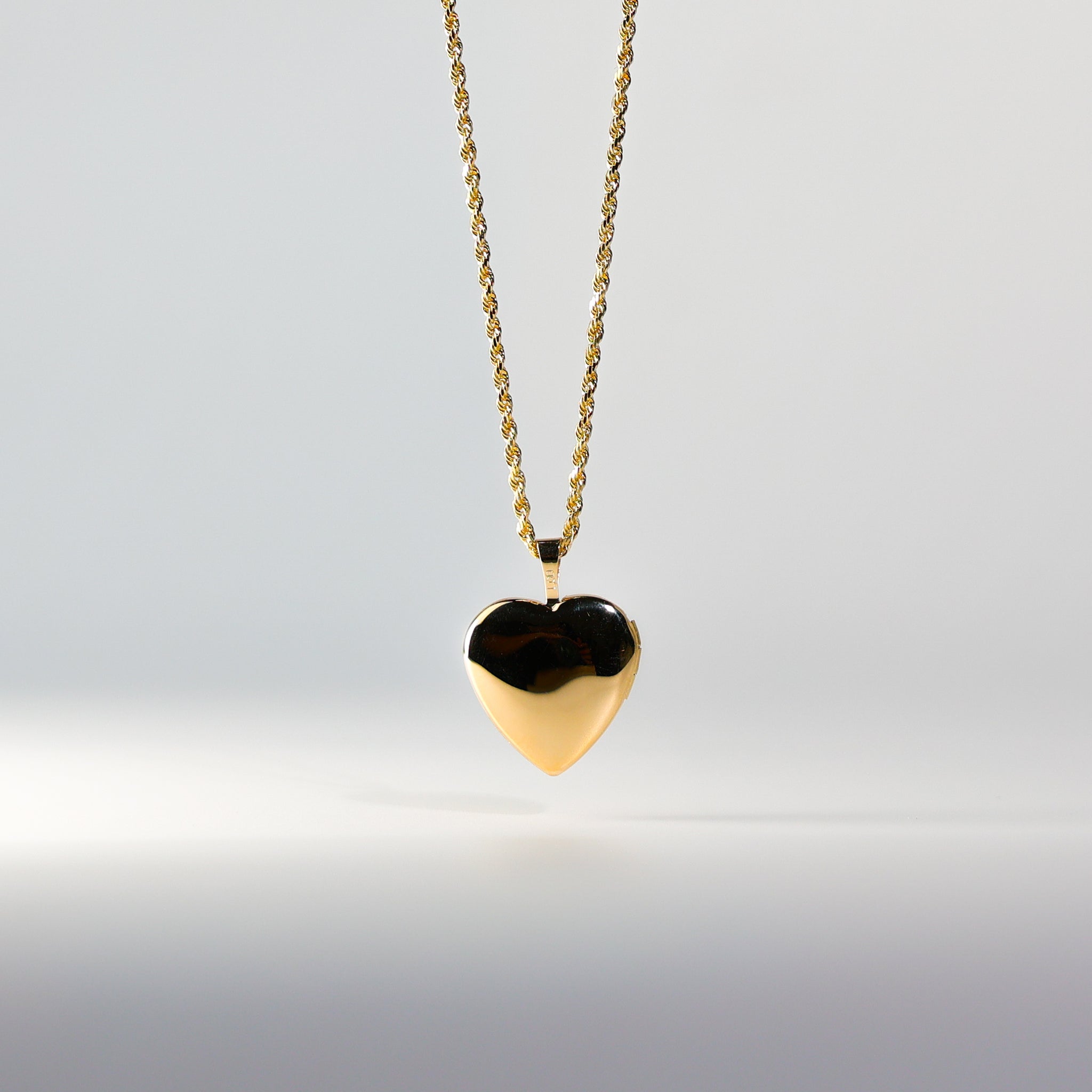 Gold Medium Heart Locket Pendant Model-PT0626 - Charlie & Co. Jewelry