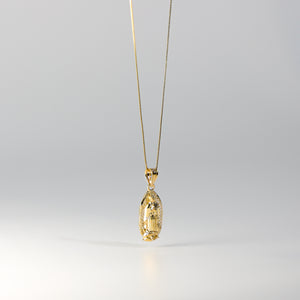 Gold Virgin Mary Pendant Model-1078 - Charlie & Co. Jewelry