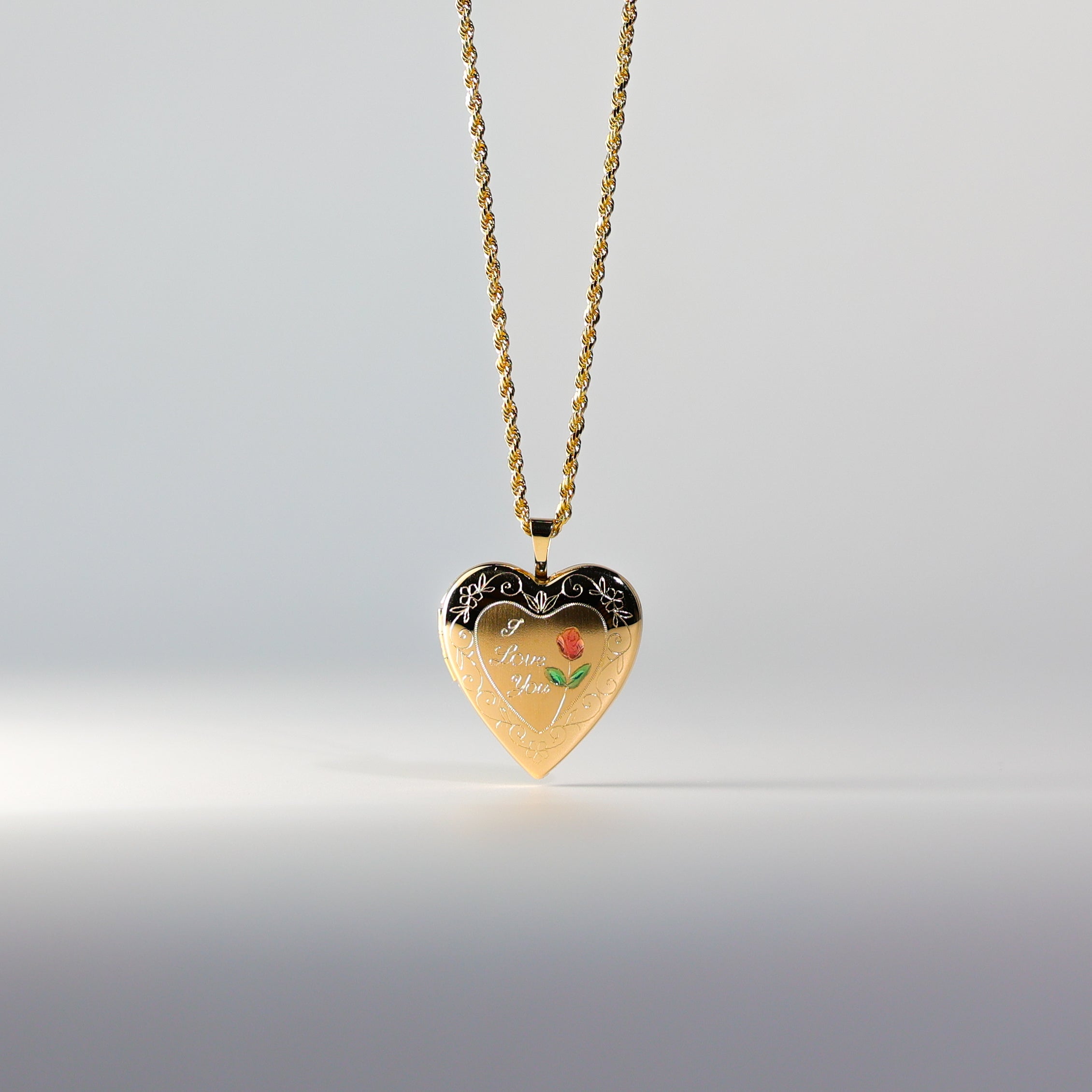 Gold Heart Locket Pendant Model-PT0613 - Charlie & Co. Jewelry