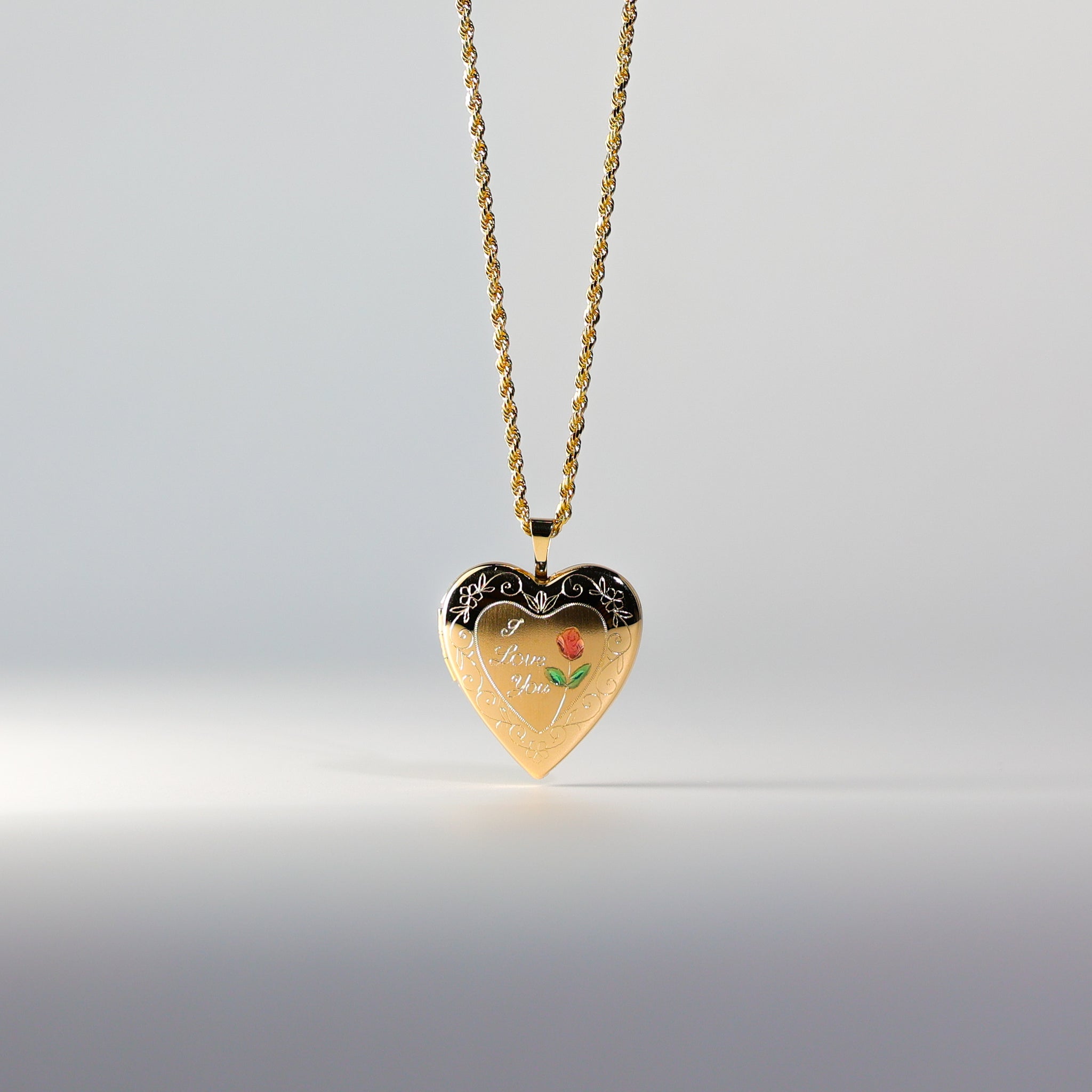 Gold Heart Locket Pendant Model-PT0613 - Charlie & Co. Jewelry